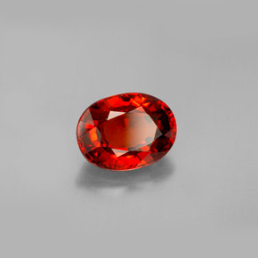 2.79 ct Orange Spessartite Garnet Stone, Natural Spessartite Garnet in Oval Facet Shape for Sale