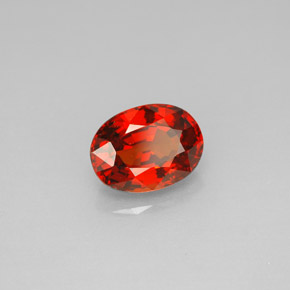 2.10 ct Orange Spessartite Garnet Stone, Natural Spessartite Garnet in Oval Facet Shape for Sale