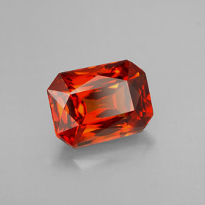 2.50 ct Orange Spessartite Garnet Stone, Natural Spessartite Garnet in Octagon / Scissor Cut Shape for Sale