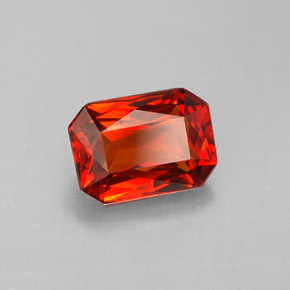 2.05 ct Orange Spessartite Garnet Stone, Natural Spessartite Garnet in Octagon / Scissor Cut Shape for Sale