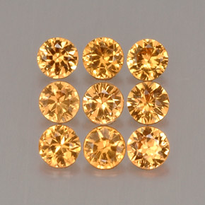 0.99 ct Orange Spessartite Garnet Gemstone, Spessartite Garnet Gem in Diamond-Cut Shape for Sale.