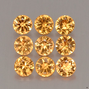 0.99 ct Orange Spessartite Garnet Stone, Natural Spessartite Garnet in Diamond-Cut Shape for Sale