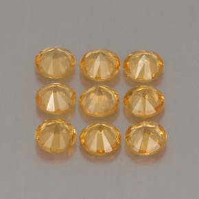 Spessartite Garnet Gemstone in 2.8 mm Size for Sale, Spessartite Garnet Stone in Orange Color
