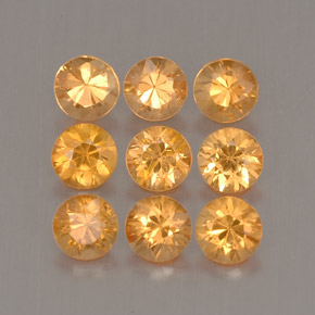 1.16 ct Orange Spessartite Garnet Gemstone, Spessartite Garnet Gem in Diamond-Cut Shape for Sale.