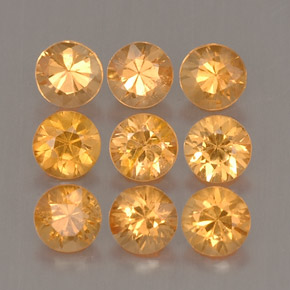 1.16 ct Orange Spessartite Garnet Stone, Natural Spessartite Garnet in Diamond-Cut Shape for Sale