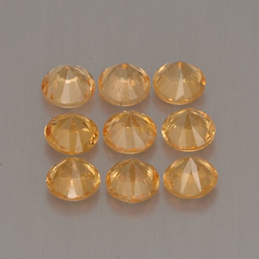 Spessartite Garnet Gemstone in 3 mm (calibrated) Size for Sale, Spessartite Garnet Stone in Orange Color