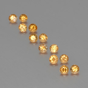 1.41 ct Orange Spessartite Garnet Gemstone, Spessartite Garnet Gem in Diamond-Cut Shape for Sale.