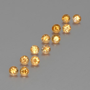 1.41 ct Orange Spessartite Garnet Stone, Natural Spessartite Garnet in Diamond-Cut Shape for Sale