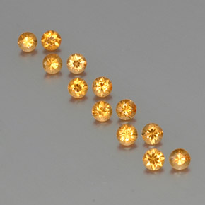 1.39 ct Orange Spessartite Garnet Gemstone, Spessartite Garnet Gem in Diamond-Cut Shape for Sale.