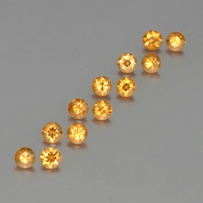 1.39 ct Orange Spessartite Garnet Stone, Natural Spessartite Garnet in Diamond-Cut Shape for Sale