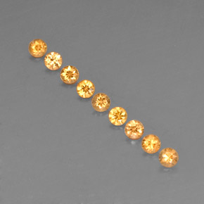 1.02 ct Orange Spessartite Garnet Stone, Natural Spessartite Garnet in Diamond-Cut Shape for Sale