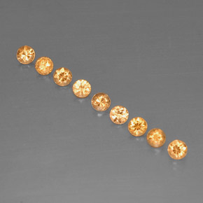 1.04 ct Orange Spessartite Garnet Gemstone, Spessartite Garnet Gem in Diamond-Cut Shape for Sale.