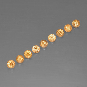 1.04 ct Orange Spessartite Garnet Stone, Natural Spessartite Garnet in Diamond-Cut Shape for Sale