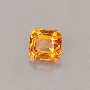 0.41 ct Orange Spessartite Garnet Stone, Natural Spessartite Garnet in Octagon Facet Shape for Sale
