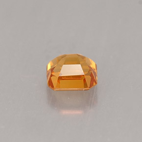 Spessartite Garnet Gemstone in 3.9 x 3.7 mm Size for Sale, Spessartite Garnet Stone in Mandarin Orange Color