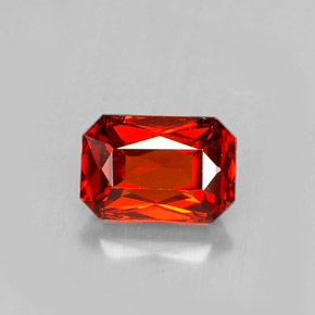 1.53 ct Orange Spessartite Garnet Gemstone, Spessartite Garnet Gem in Octagon / Scissor Cut Shape for Sale.