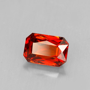 1.53 ct Orange Spessartite Garnet Stone, Natural Spessartite Garnet in Octagon / Scissor Cut Shape for Sale