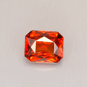 1.40 ct Orange Spessartite Garnet Gemstone, Spessartite Garnet Gem in Octagon / Scissor Cut Shape for Sale.