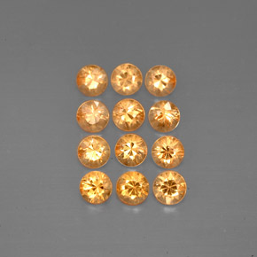 1.23 ct Orange Spessartite Garnet Gemstone, Spessartite Garnet Gem in Diamond-Cut Shape for Sale.