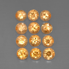 1.23 ct Orange Spessartite Garnet Stone, Natural Spessartite Garnet in Diamond-Cut Shape for Sale