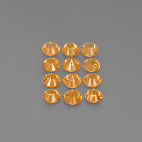 Spessartite Garnet Gemstone in 2.7 mm Size for Sale, Spessartite Garnet Stone in Orange Color