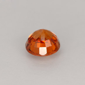 Spessartite Garnet Gemstone in 6 mm (calibrated) Size for Sale, Spessartite Garnet Stone in Mandarin Orange Color