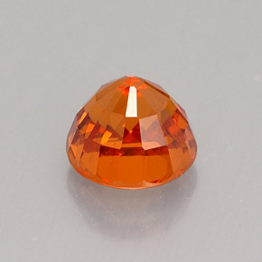 Spessartite Garnet Gemstone in 5.3 mm Size for Sale, Spessartite Garnet Stone in Mandarin Orange Color