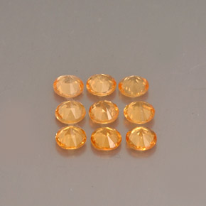 Spessartite Garnet Gemstone in 2.8 mm Size for Sale, Spessartite Garnet Stone in Orange Color