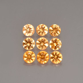 1.04 ct Orange Spessartite Garnet Gemstone, Spessartite Garnet Gem in Diamond-Cut Shape for Sale.