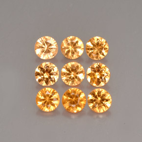 1.04 ct Orange Spessartite Garnet Stone, Natural Spessartite Garnet in Diamond-Cut Shape for Sale