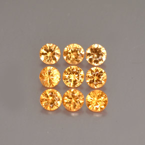 1.05 ct Orange Spessartite Garnet Gemstone, Spessartite Garnet Gem in Diamond-Cut Shape for Sale.