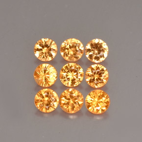 1.05 ct Orange Spessartite Garnet Stone, Natural Spessartite Garnet in Diamond-Cut Shape for Sale