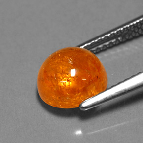 Spessartite Garnet Gemstone in 8 mm (calibrated) Size for Sale, Spessartite Garnet Stone in Orange Color