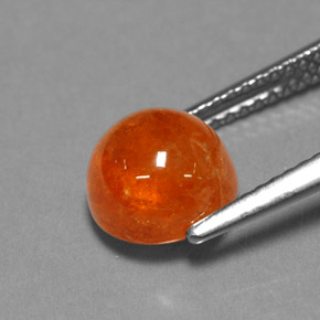 Spessartite Garnet Gemstone in 8 mm (calibrated) Size for Sale, Spessartite Garnet Stone in Orange Color