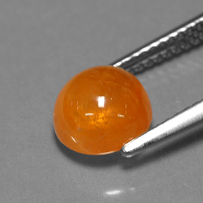 Spessartite Garnet Gemstone in 8 mm (calibrated) Size for Sale, Spessartite Garnet Stone in Orange Color