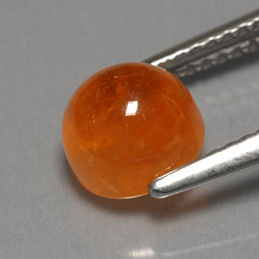 Spessartite Garnet Gemstone in 7 mm (calibrated) Size for Sale, Spessartite Garnet Stone in Orange Color
