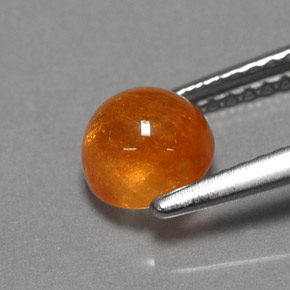 Spessartite Garnet Gemstone in 6 mm (calibrated) Size for Sale, Spessartite Garnet Stone in Orange Color