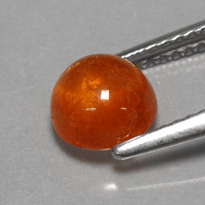 Spessartite Garnet Gemstone in 6.5 mm (calibrated) Size for Sale, Spessartite Garnet Stone in Orange Color