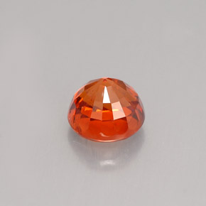 Spessartite Garnet Gemstone in 5.6 mm Size for Sale, Spessartite Garnet Stone in Mandarin Orange Color