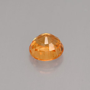 Spessartite Garnet Gemstone in 5.7 mm Size for Sale, Spessartite Garnet Stone in Mandarin Orange Color