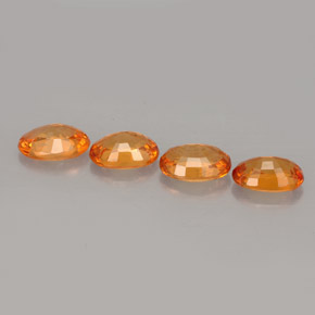 Spessartite Garnet Gemstone in 6 x 4.2 mm Size for Sale, Spessartite Garnet Stone in Orange Color