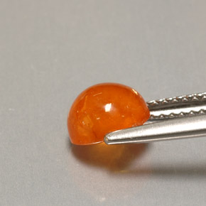 Spessartite Garnet Gemstone in 7 mm (calibrated) Size for Sale, Spessartite Garnet Stone in Orange Color