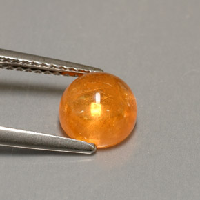 2.30 ct Orange Spessartite Garnet Stone, Natural Spessartite Garnet in Round Cabochon Shape for Sale