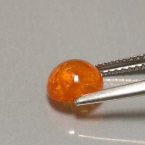 Spessartite Garnet Gemstone in 7 mm (calibrated) Size for Sale, Spessartite Garnet Stone in Orange Color