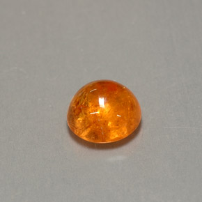 1.79 ct Orange Spessartite Garnet Gemstone, Spessartite Garnet Gem in Round Cabochon Shape for Sale.