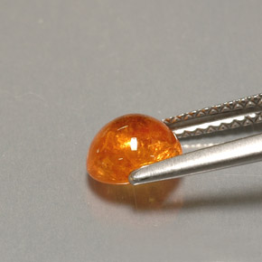 Spessartite Garnet Gemstone in 6.5 mm (calibrated) Size for Sale, Spessartite Garnet Stone in Orange Color