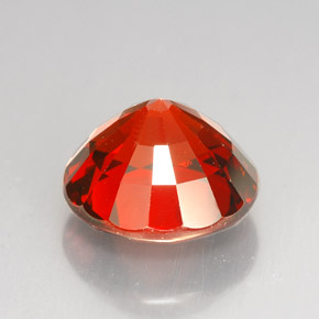 Spessartite Garnet Gemstone in 12 mm (calibrated) Size for Sale, Spessartite Garnet Stone in Red Orange Color