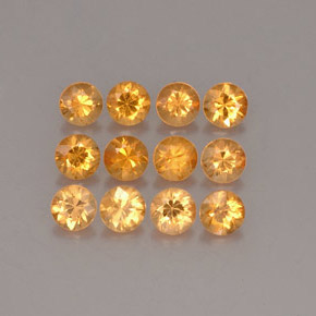1.23 ct Orange Spessartite Garnet Gemstone, Spessartite Garnet Gem in Diamond-Cut Shape for Sale.
