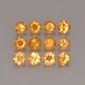 1.23 ct Orange Spessartite Garnet Stone, Natural Spessartite Garnet in Diamond-Cut Shape for Sale