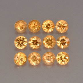 1.21 ct Orange Spessartite Garnet Stone, Natural Spessartite Garnet in Diamond-Cut Shape for Sale